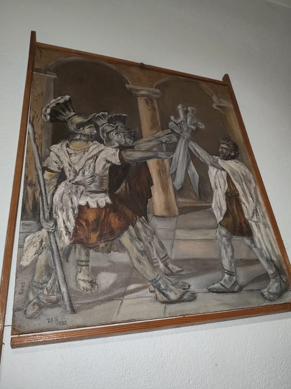 Biblical painting observed in Stara Zagora, Bulgaria