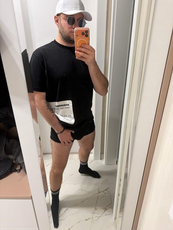 Evening snapshots capture selfie and resting poodle in Sofia