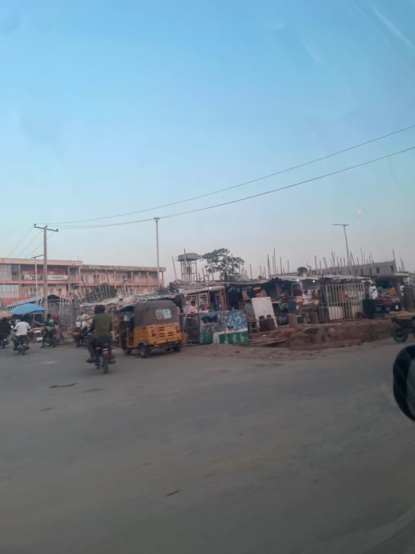 Ordinary street life documented across Abuja during evening hours