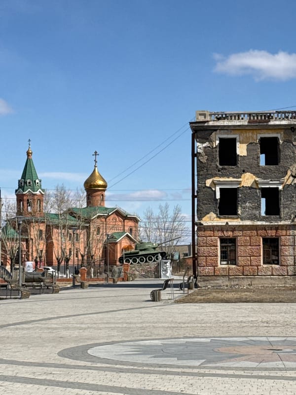 Building damage documented in Borzya, Russia with military presence