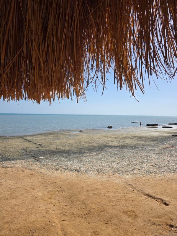 Morning photo documentation captures Al Ahia' beach resort scenes