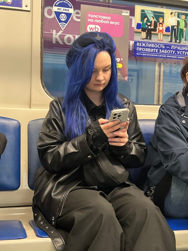 Everyday commuters observed at Saint Petersburg metro station