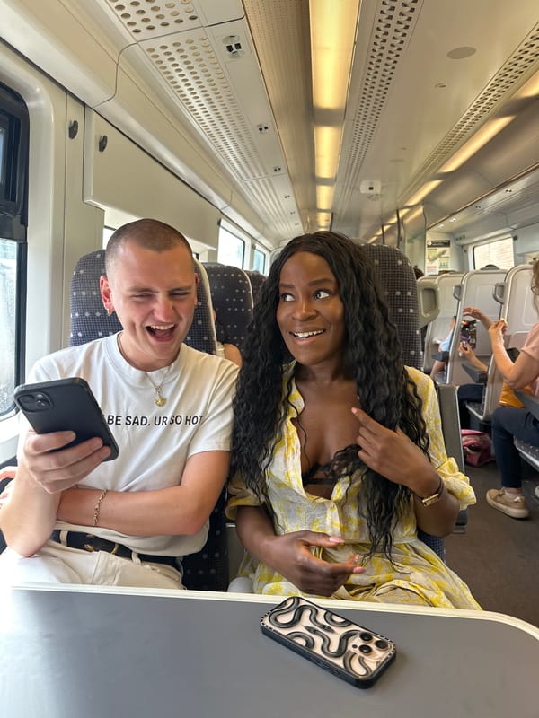 Two passengers observed on train in Welwyn Hatfield area