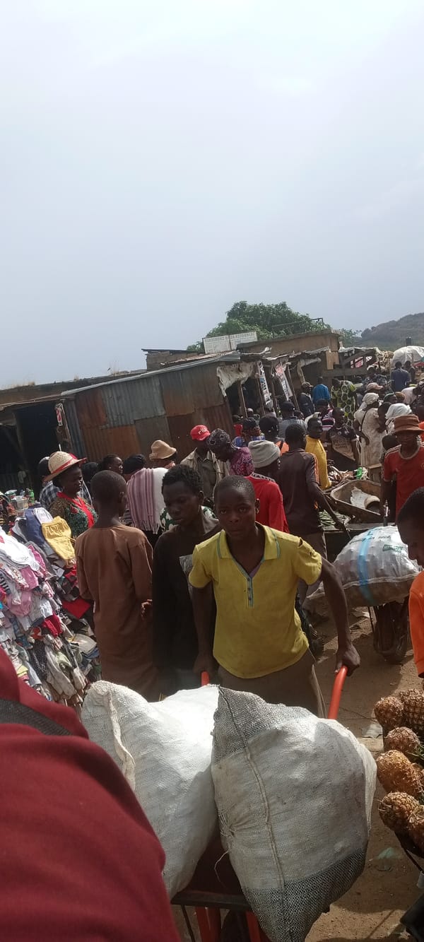 Busy Market Day Captured in Gura Top Nigeria