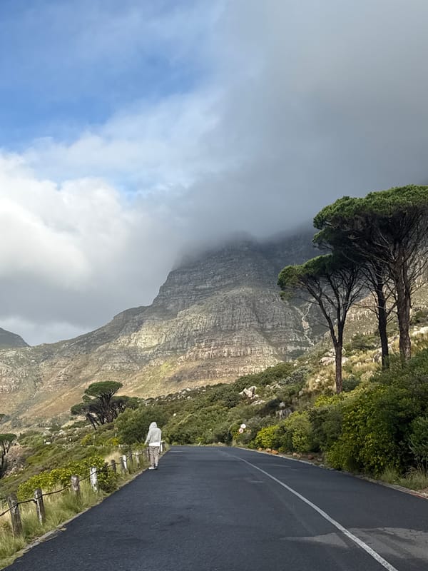 Witness documents Table Mountain's misty landscape in Cape Town