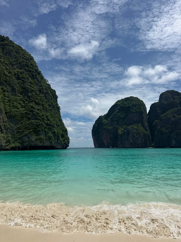 Turquoise bays and a beached jellyfish along Ao Nang's coast