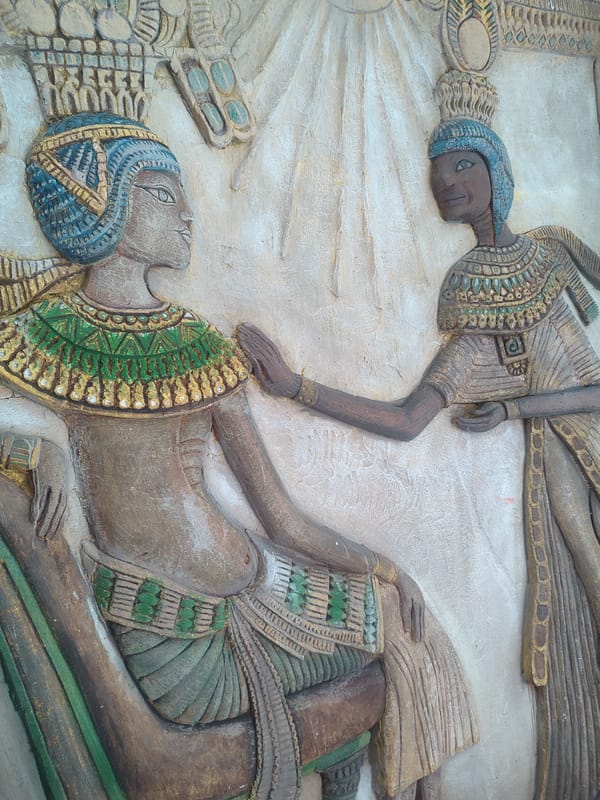 Ancient Egyptian relief carving spotted in Pattaya, Thailand