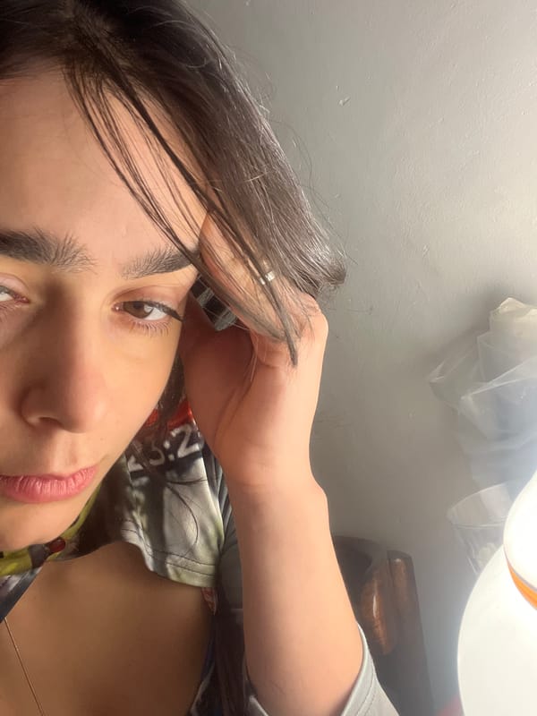 Close-up portrait captured in Buenos Aires at night