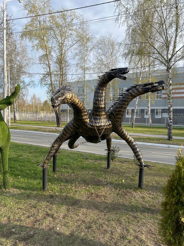 Public art installations documented across Uray, Russia