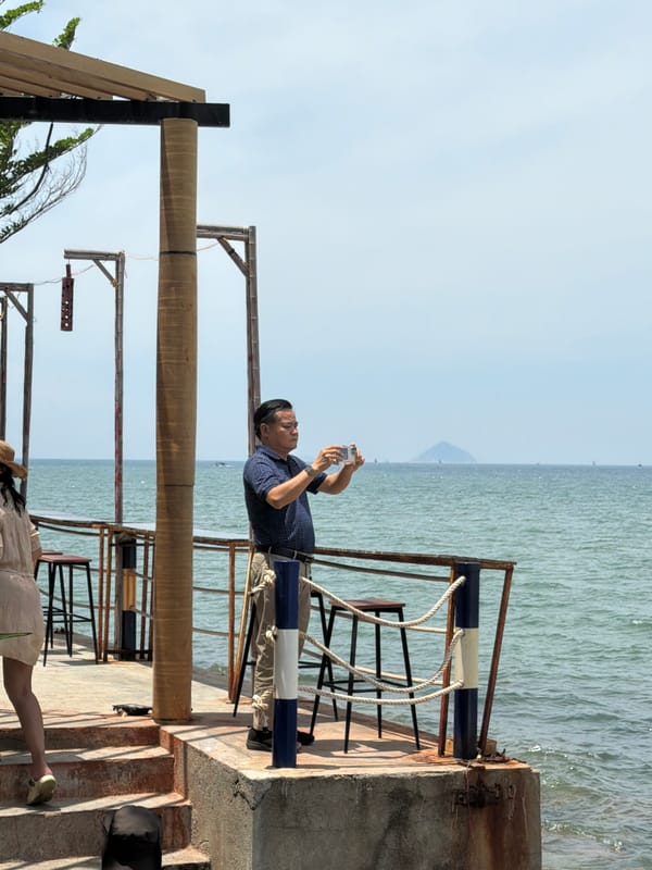 Quiet morning along Nha Trang's beach and streets
