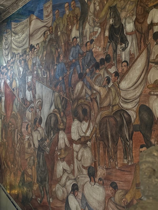 Evening museum visit captures Revolutionary murals in Mexico City