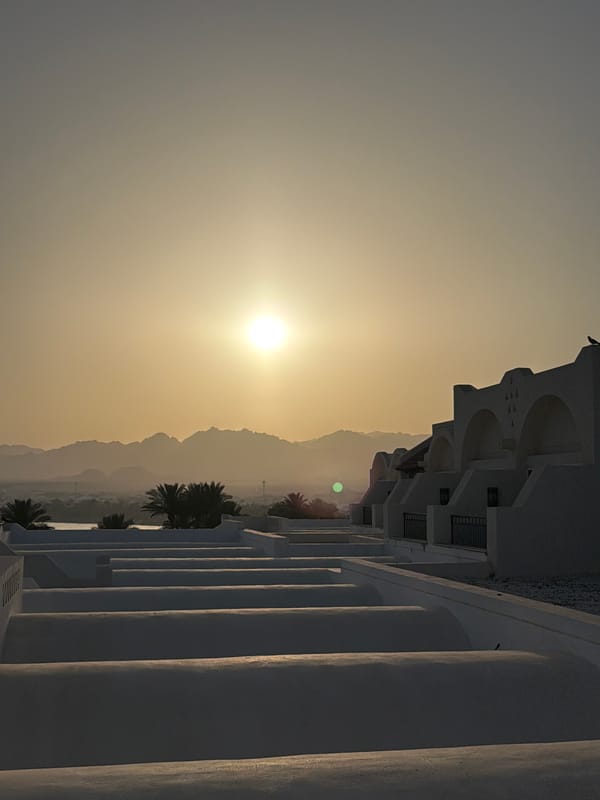 Golden hour scenes captured in Sharm El Sheikh resort area