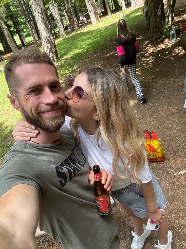 Weekend barbecue gathering in Montenegro woods features grilling and hookah
