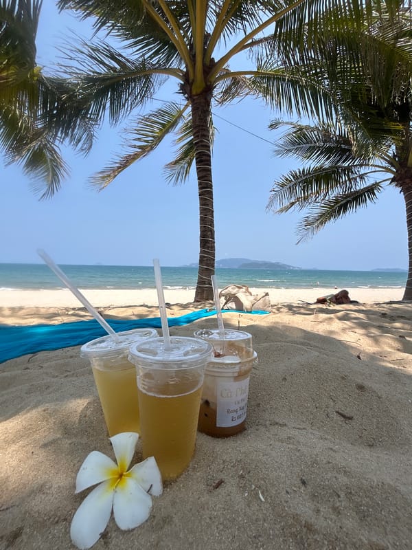 Morning life unfolds across Nha Trang streets and beach