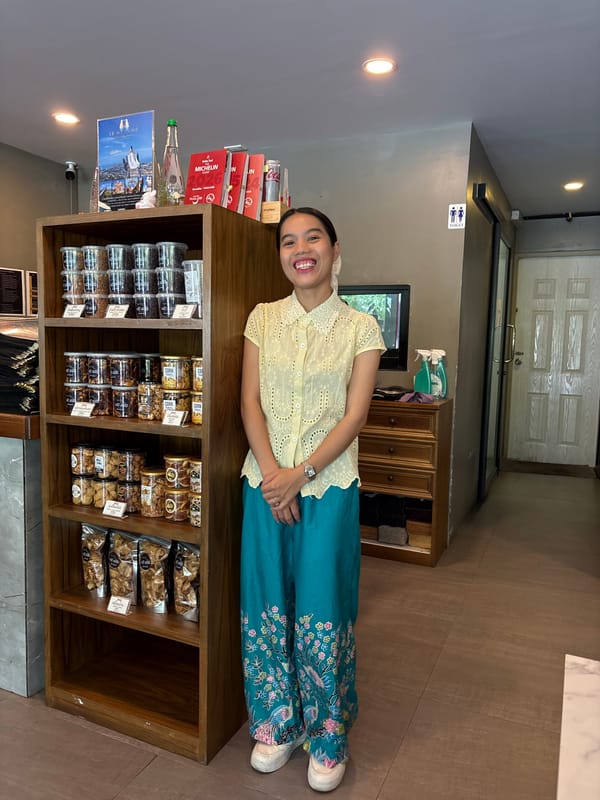 Morning scenes captured at Thai restaurant-shop in Ban Bang Rak