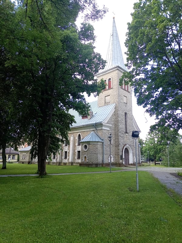 Rainy morning walk through a quiet residential neighborhood