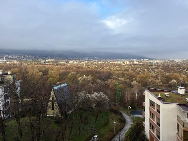 Morning cityscape view captured in Sofia suburbs