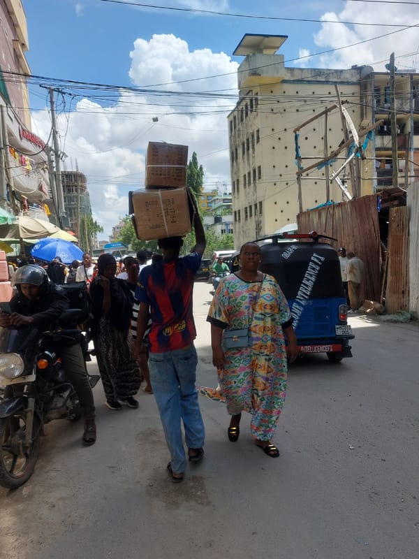 Busy street life documented in downtown Dar es Salaam
