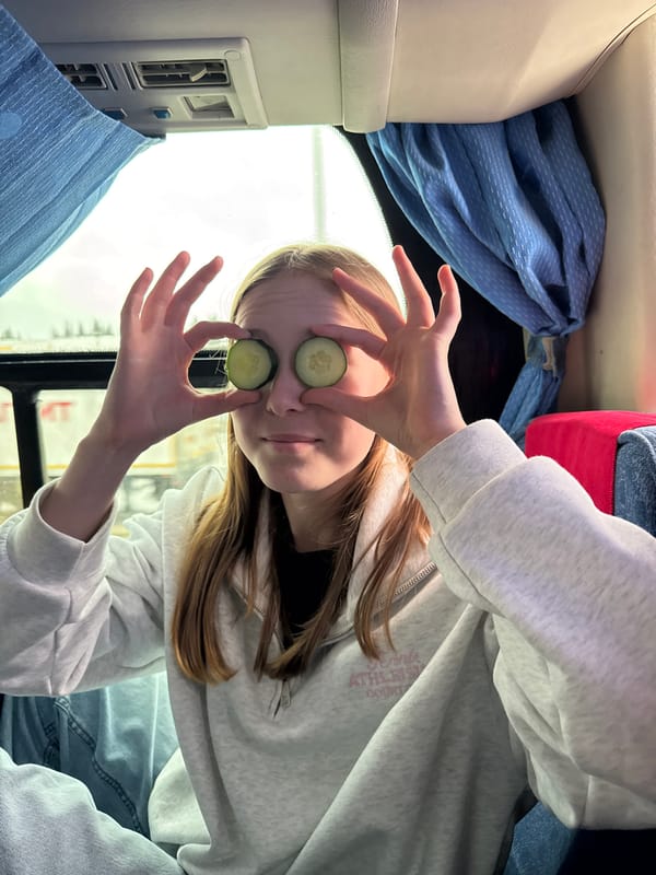 Cucumber eye treatment observed in vehicle in Yanychi, Russia