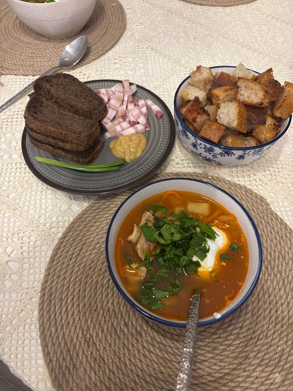 Home cooking scene documented in Krasnoyarsk, Russia