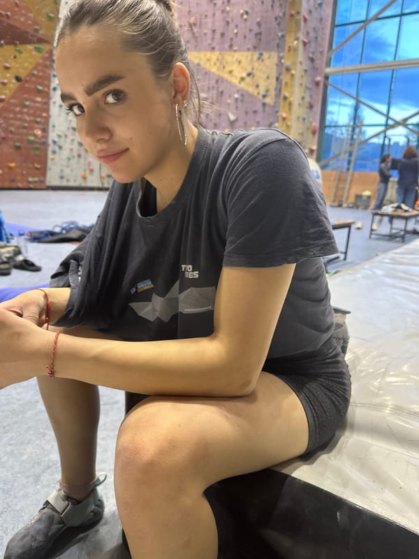 Climbing gym session documented in Sofia, Bulgaria