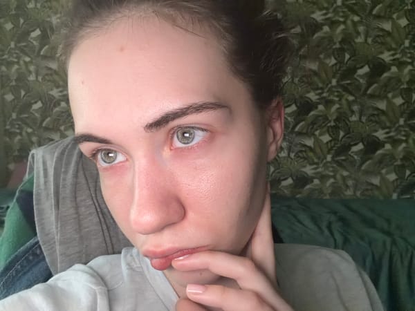 Close-up selfie series from a room in Zavodoukovsk, Russia