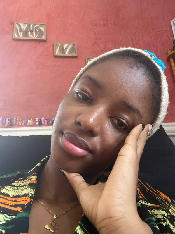 Selfie session in Jos with peanut butter on the side