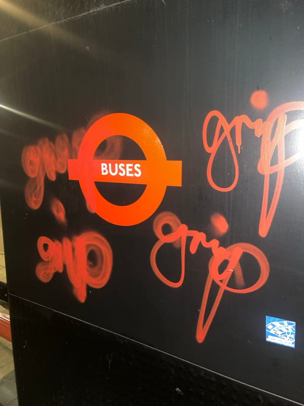 TfL transport sign documented in central London