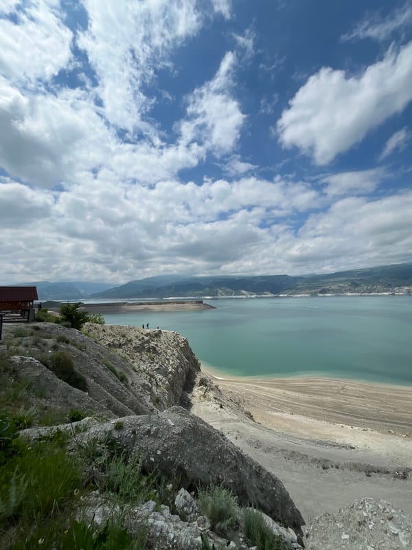 Morning views captured of Chirkei reservoir in Russia