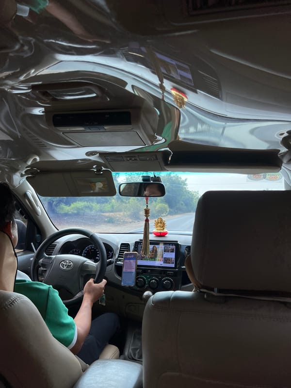 Car journey documented through rural Vietnamese mountains