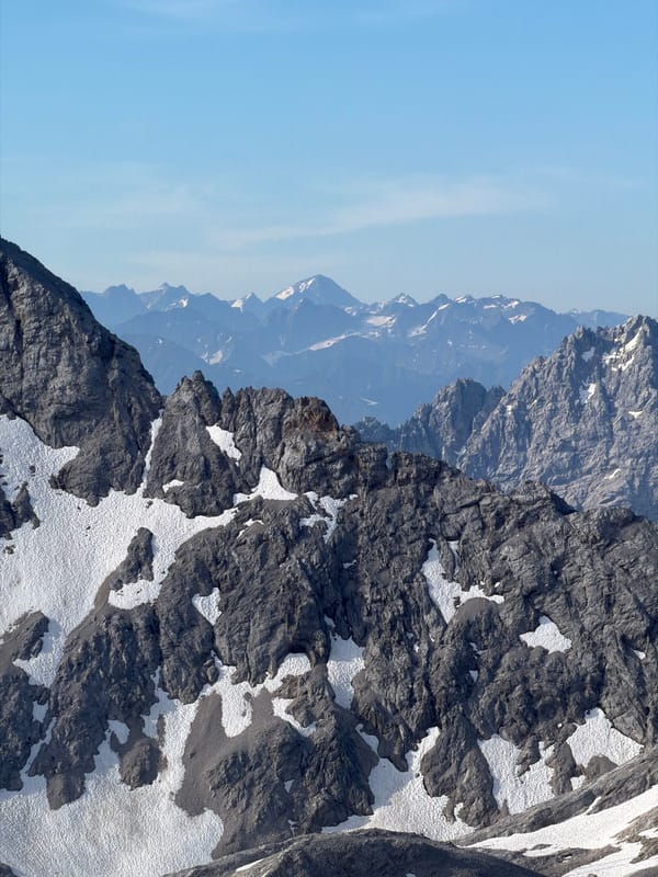 Morning at the Zugspitze, Germany's highest peak