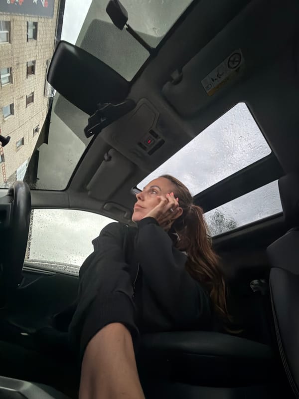 Rainy morning errands in Birobidzhan, Russia