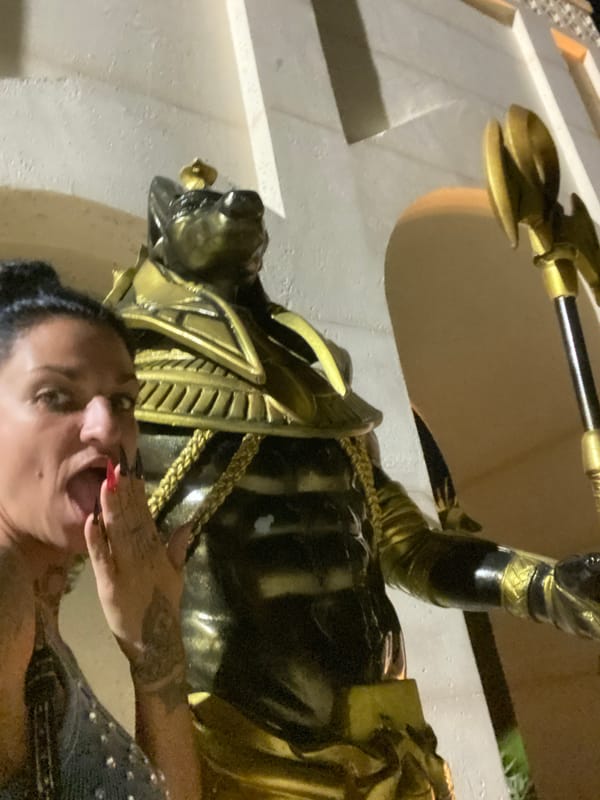Tourists visit Egyptian-themed attraction in Mũi Né, Vietnam