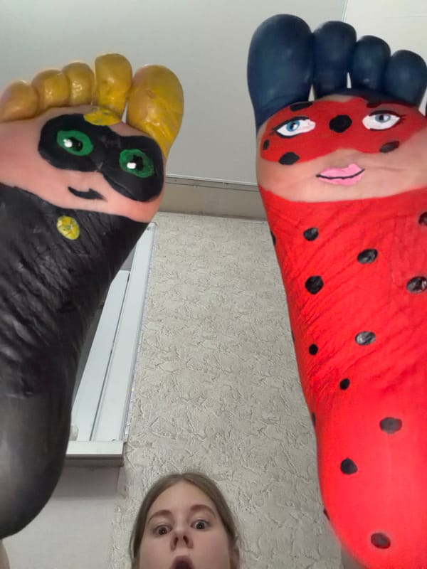 Woman in Perm Creates Miraculous Ladybug Character Body Art