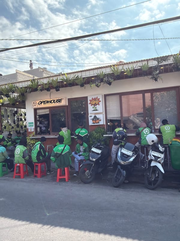 Morning street life captured in North Kuta, Indonesia
