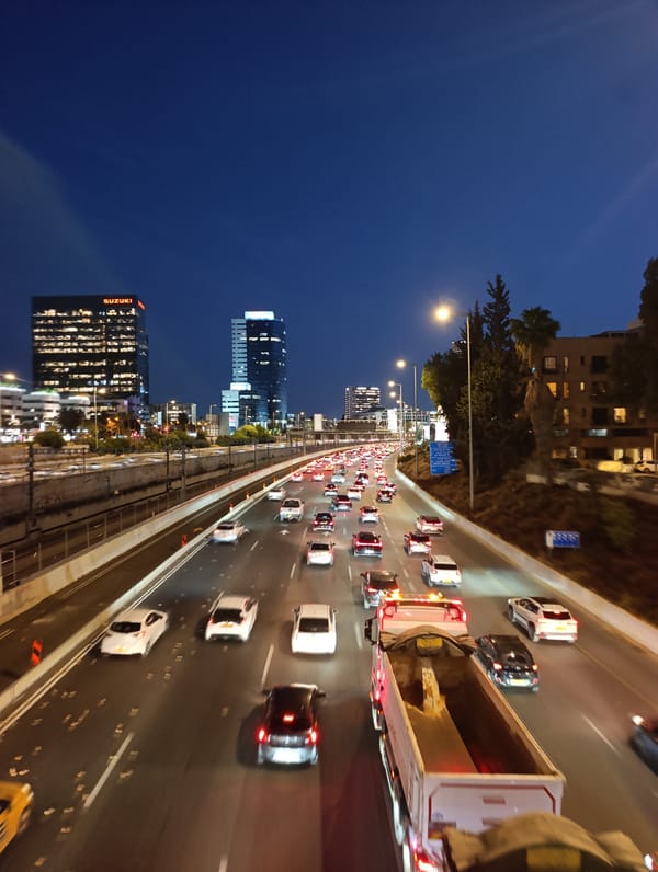 Evening scenes across Tel Aviv captured by single witness