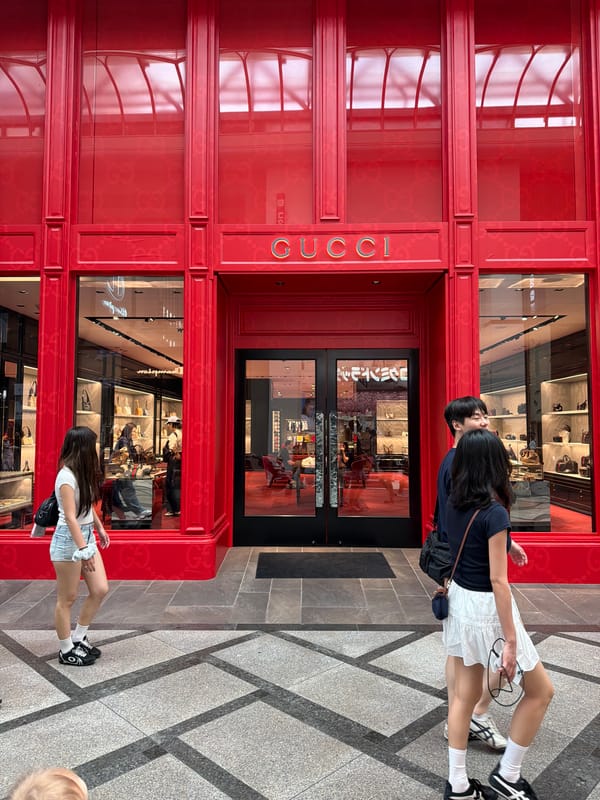 Early morning shoppers browse major retail stores in Osaka