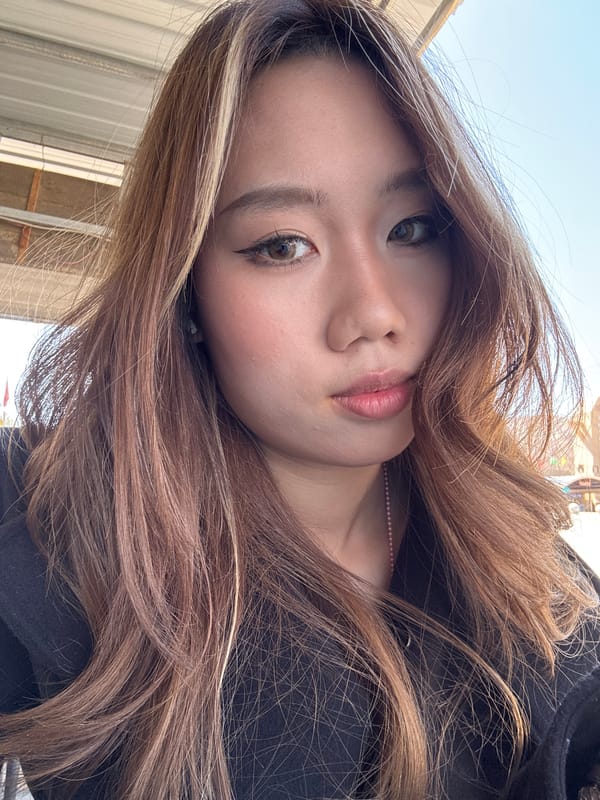 Portrait photograph taken in Nantai, China shows tilted subject