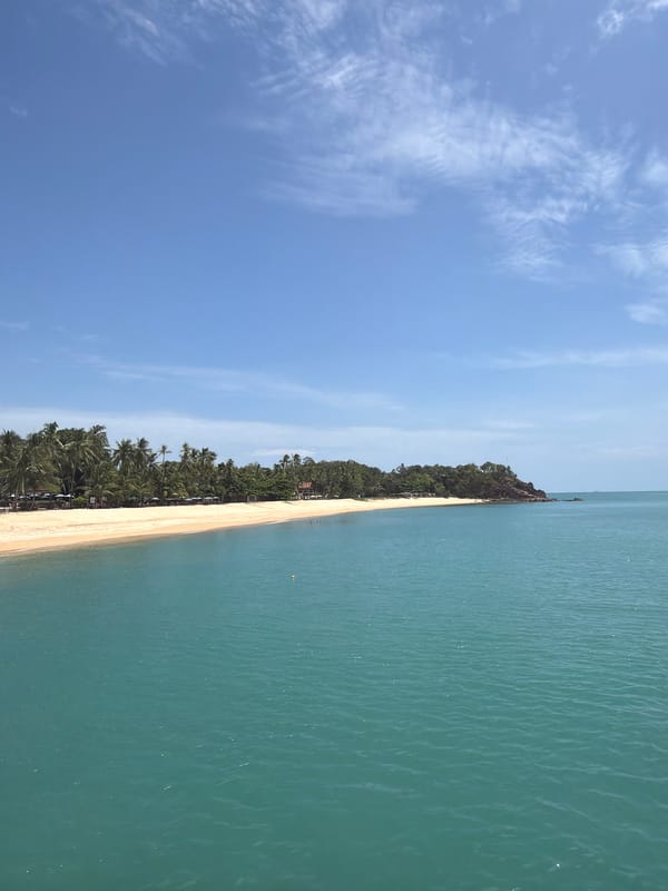 Peaceful morning beach scenes documented at Baan Tai, Thailand