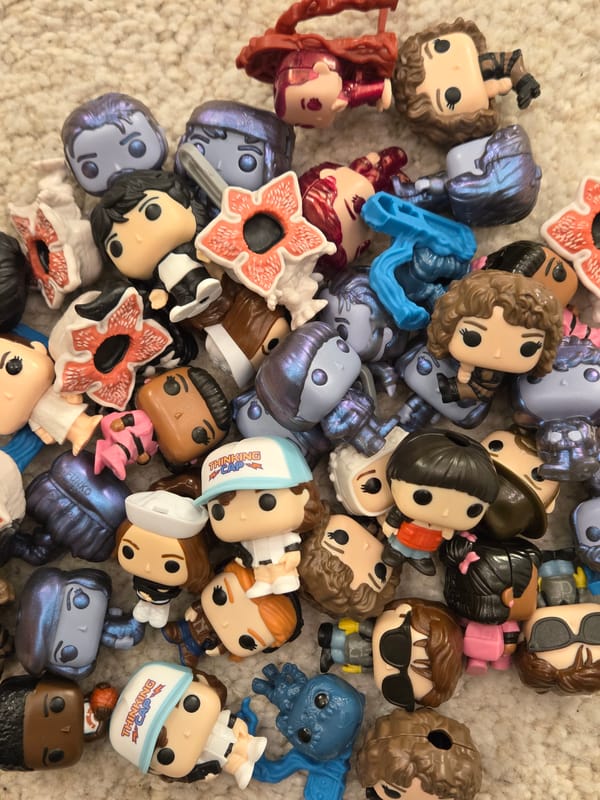 Stranger Things Funko Pop collection documented in Varna