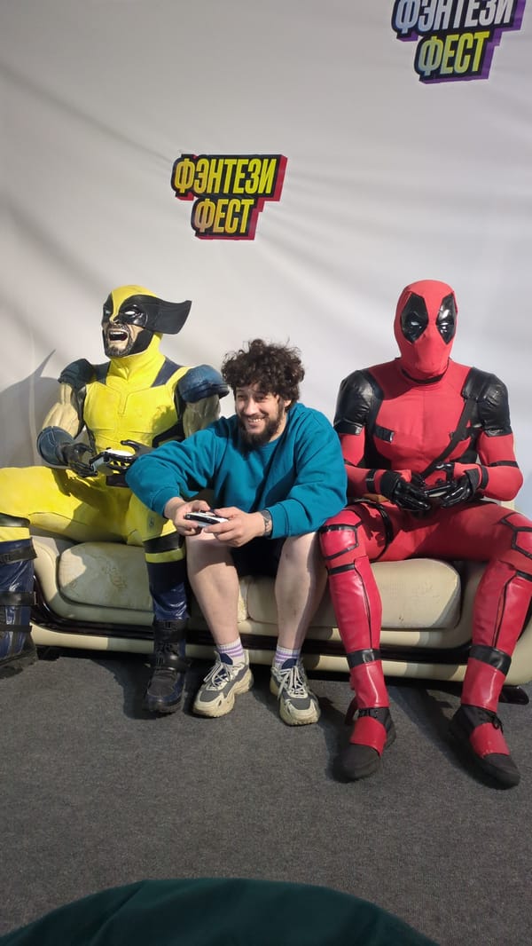 Cosplay hangout on a couch in Khabarovsk