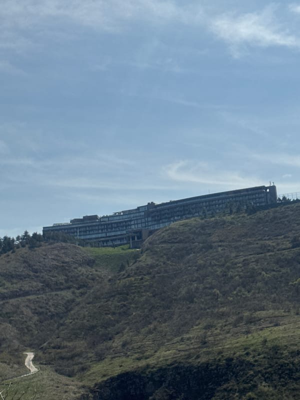 Car journey documented through Tbilisi with selfies and cityscape views