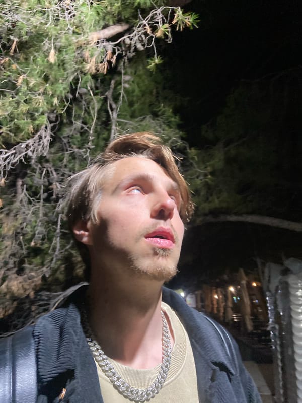 Young man spotted at nighttime beach scene in Bar, Montenegro