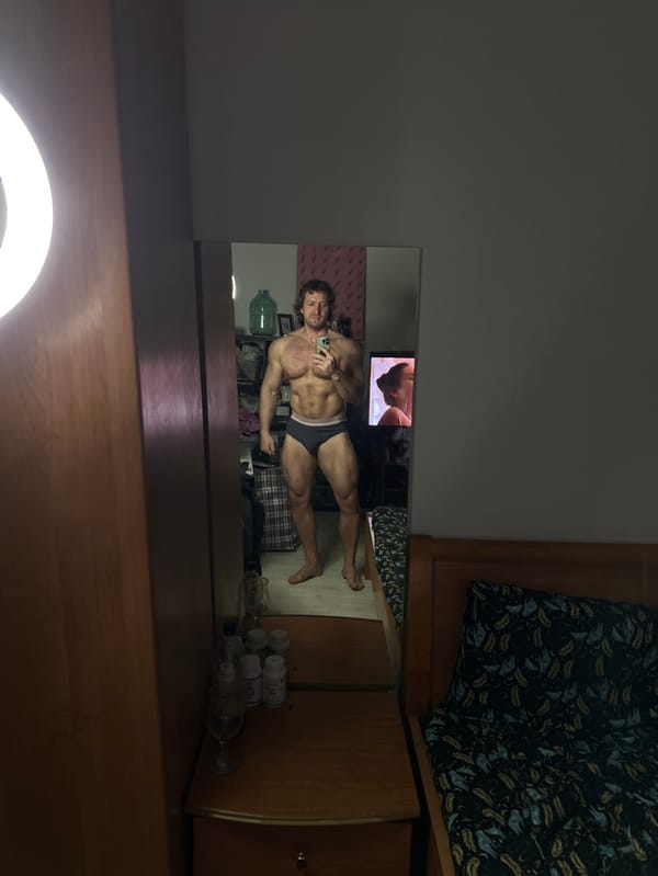 Man takes multiple mirror selfies in Saint Petersburg residence