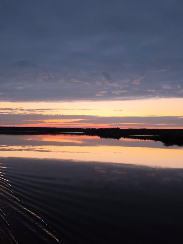 Colorful dawn sky observed in Dargun, Russia