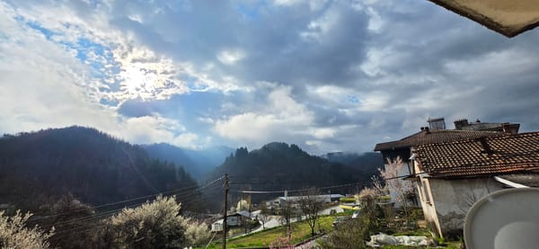 Overcast morning captured in Bulgarian mountain valley