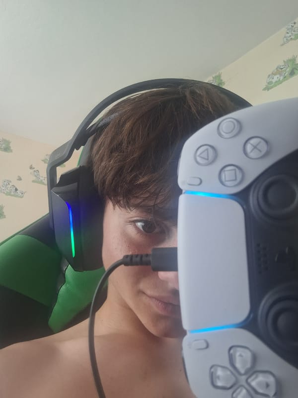 Morning gaming and casual moments documented in Varna home