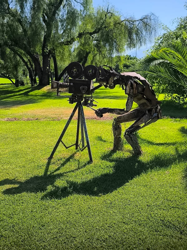 Scrap metal sculpture garden at Antalya Expo Center grounds