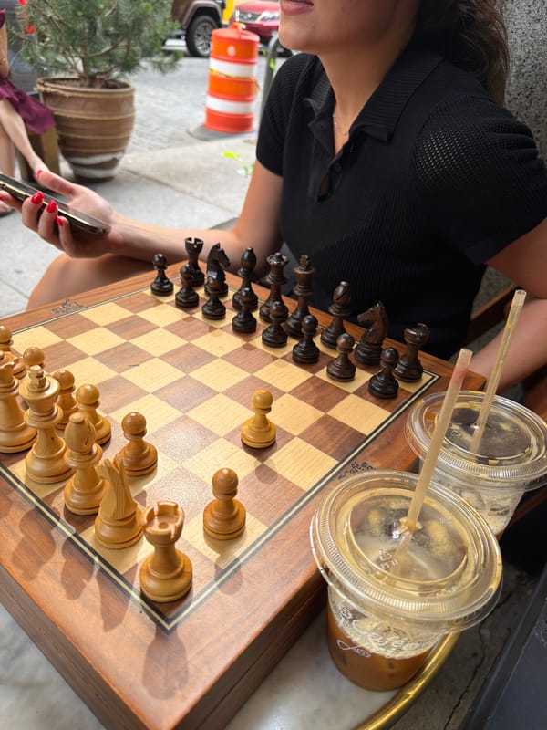 Street chess game spotted in New York City