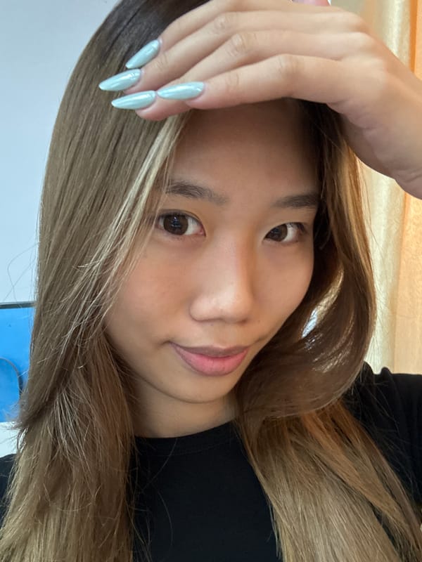 Portrait of young woman with two-toned hair captured in Nan'an